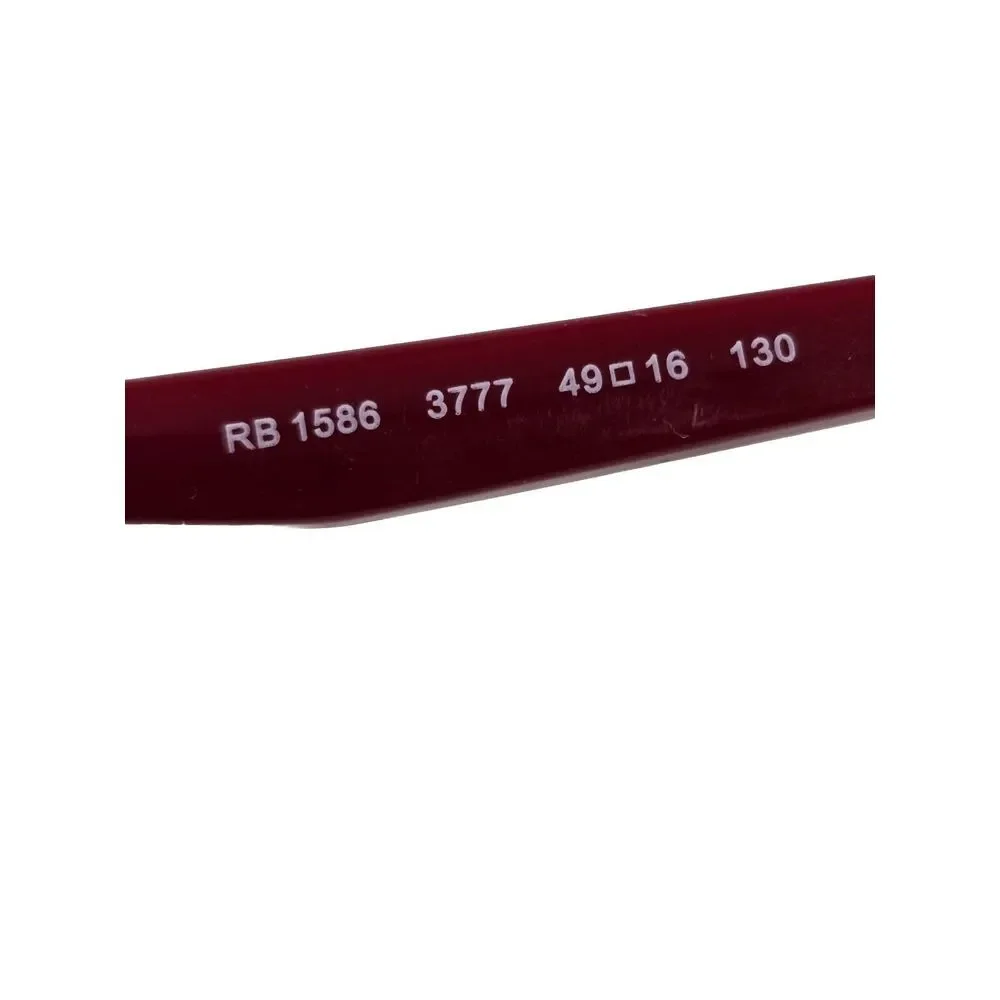 RAY-BAN Eyeglasses‎ TRANSLUCENT PINK SQUARE Glasses Frame MOD: RB1586 3777 49 16